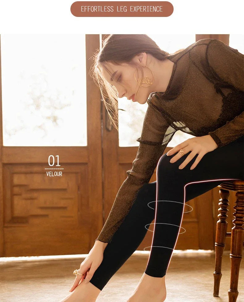 Leggings invernali per donna Leggins caldi Leggins in velluto tinta unita Leggings a vita alta Leggings elasticizzati dropshipping