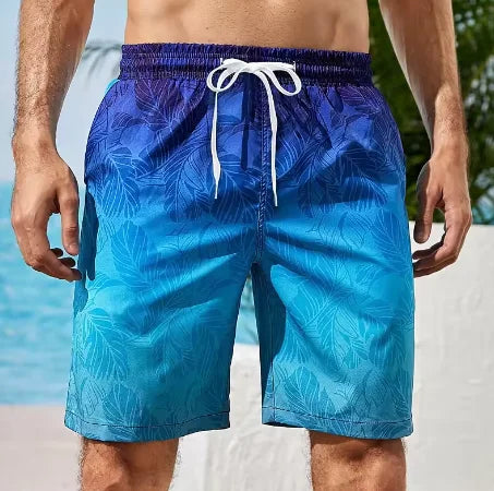 2025 Pantaloncini da spiaggia hawaiani estivi Vacanza Casual Stampa scozzese colorata Abbigliamento sportivo Tronchi ad asciugatura rapida Pantaloncini da ghiaccio Costume da bagno Hawaii