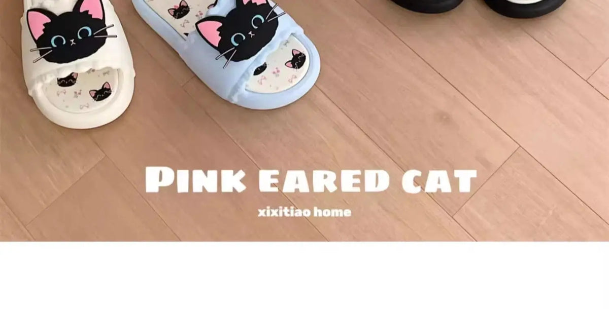 Nuove pantofole vivide da gattino scarpe estive personalizzate da donna donna gatto nero pantofola in EVA scarpe da casa inodore pantofola da spiaggia da bagno