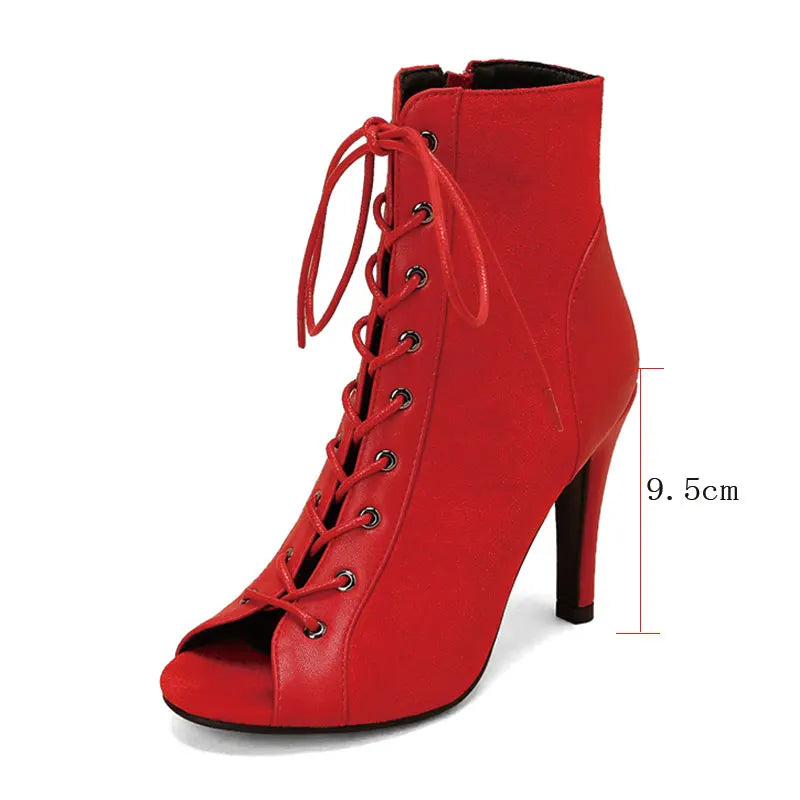 Sgesvier Elegant Ankle Women's Party Ladies Latin Sexy stilettos High Heels For Women Latin dance Boots heels shoes Ballroom