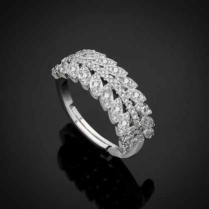 Zirkonia Brautschmuck-Set für Damen Dubai Saudi Hochzeit Halskette Ohrringe Armband Ring Set Ballabendkleid Party Schmuck
