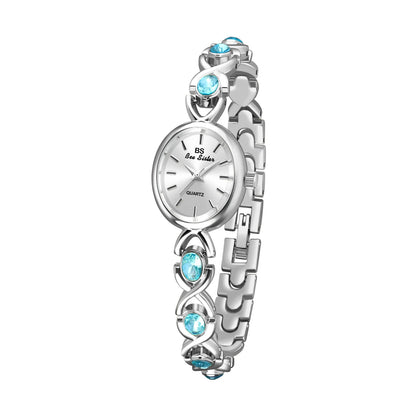 Orologio da donna elegante braccialetto di giada di lusso orologi al quarzo regalo per le donne 2025 nuovo orologio da polso impermeabile di alta qualità