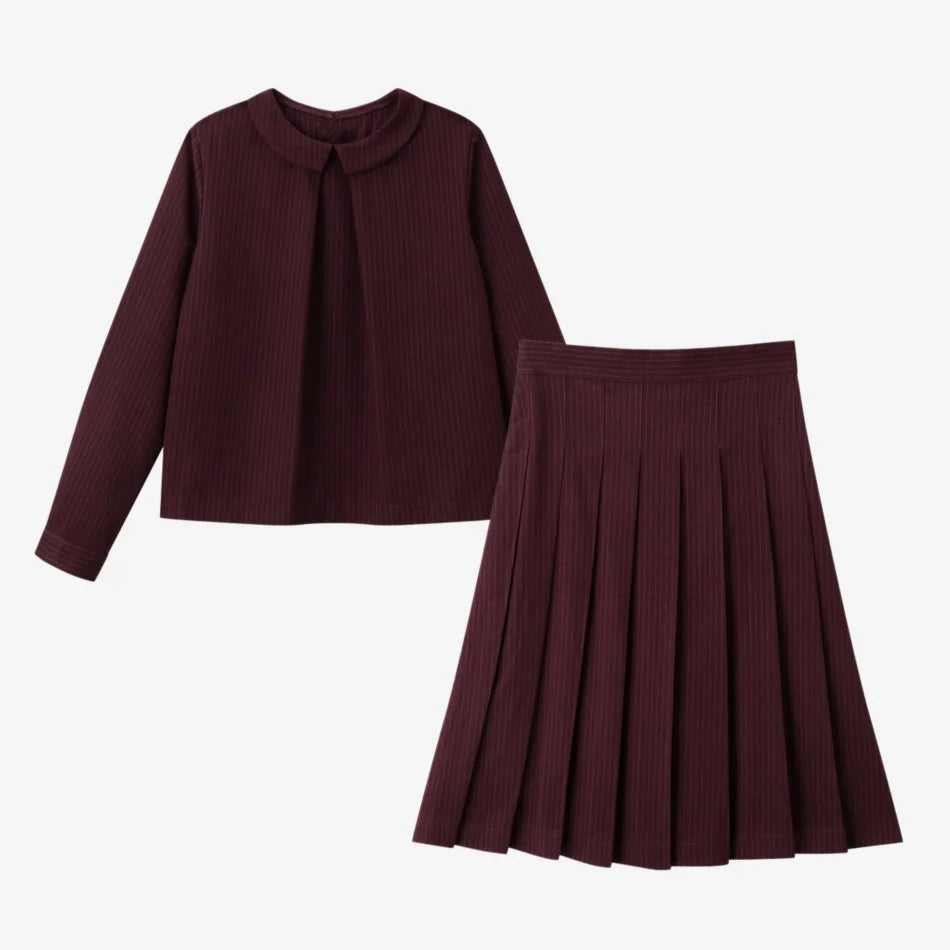 (Spedizione in 1 giorno) AS AW26 ISRAEL Collezione Windsor a righe con maglia per abbigliamento per bambini, camicia