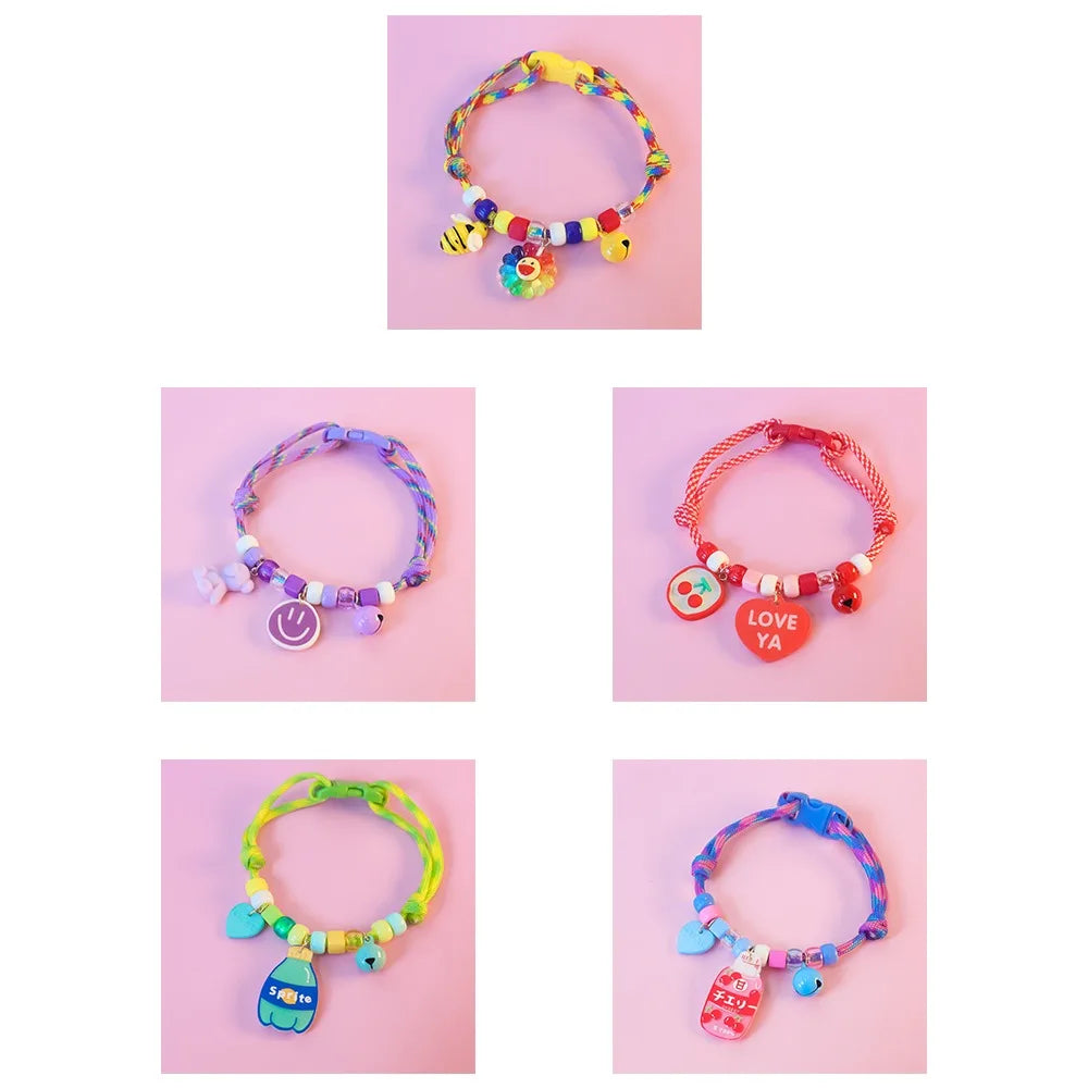 Collana morbida in maglia per animali domestici con campana e ciondoli collare regolabile per cani e gatti collare per animali riutilizzabile forniture per animali domestici