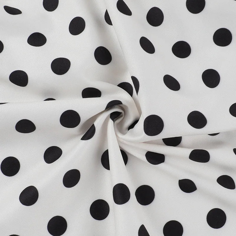 Abito con bretelle a pois Abito estivo da donna nuovo stile senza vita senza maniche Avvolgente sul petto Abito avvolgente a pieghe slim fit Ropa Mujer