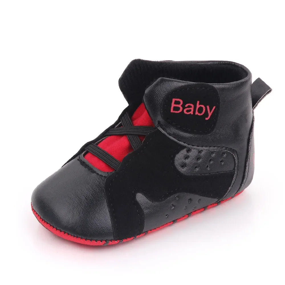 Meckior 2024 nuove neonate ragazze scarpe da ginnastica fondo morbido antiscivolo calcio per bambini scarpe sportive da basket primo camminatore scarpe da culla
