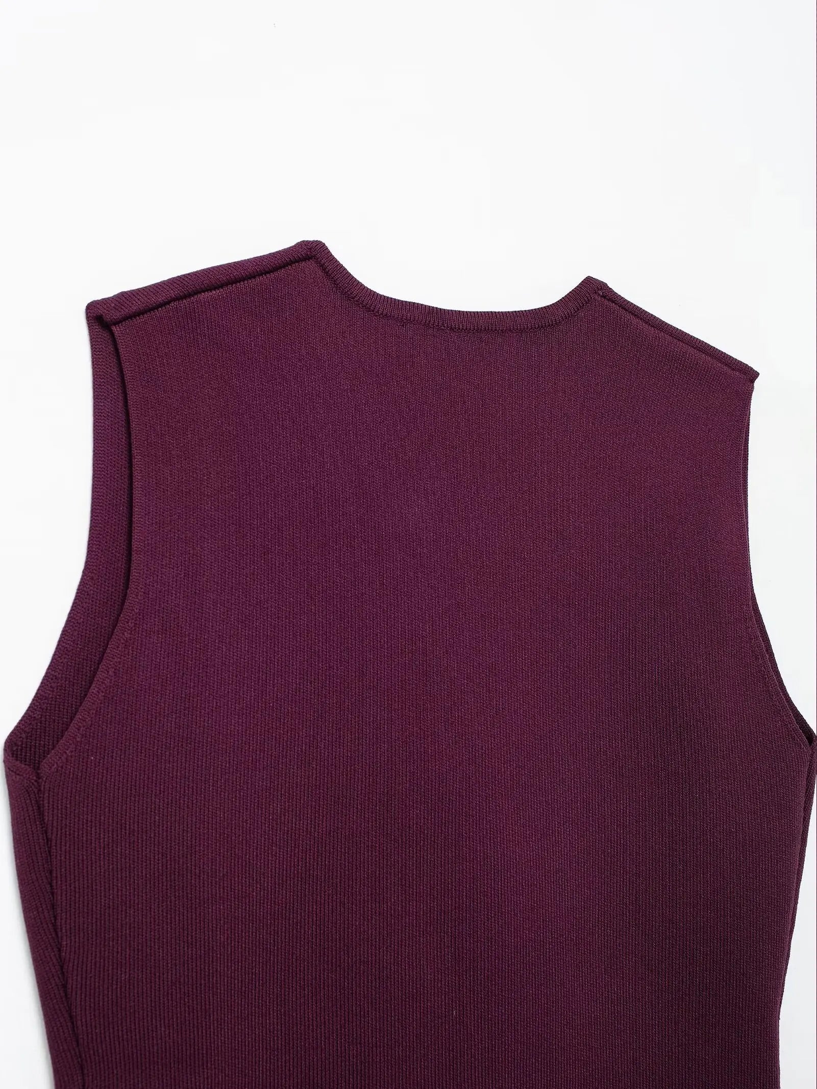 HH Set di gonne lavorate a maglia eleganti femminili 2024 Scollo a V con bottoni Canottiera + Gonna a pieghe patchwork a-line Abito solido alla moda