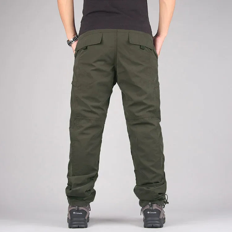 Pantaloni cargo in pile da uomo Pantaloni tattici in peluche invernale Pantaloni da jogging casual 3XL Pantaloni termici caldi da corsa coreani allentati