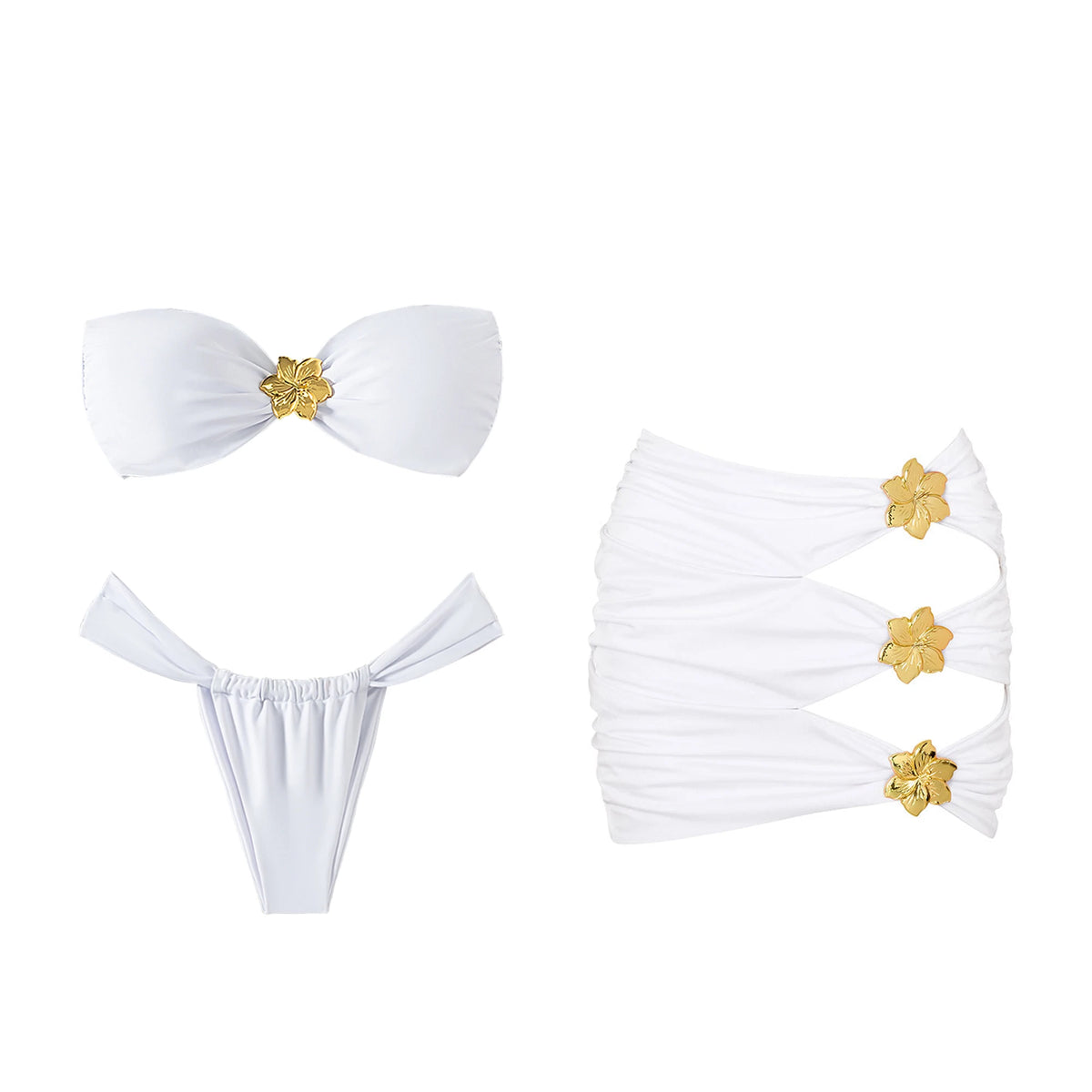 Bikini con scollo a V donna nuovo costume da bagno con volant bikini rosso set costumi da bagno con scollo all'americana biquini a gamba alta costumi da bagno da spiaggia a vita alta