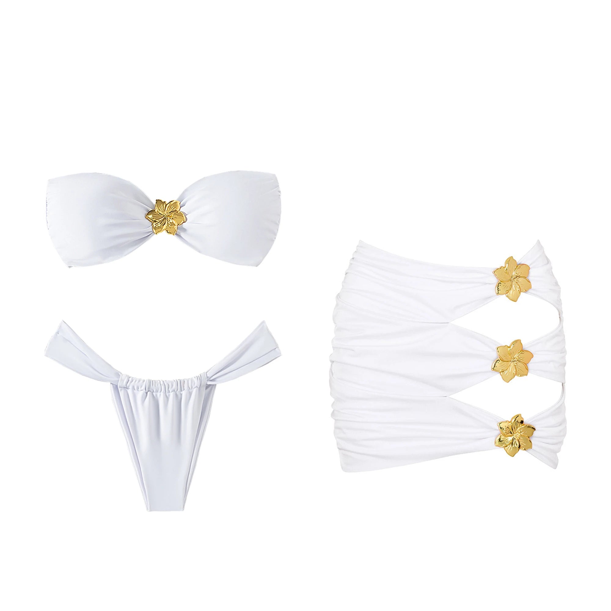 Bikini con scollo a V donna nuovo costume da bagno con volant bikini rosso set costumi da bagno con scollo all'americana biquini a gamba alta costumi da bagno da spiaggia a vita alta