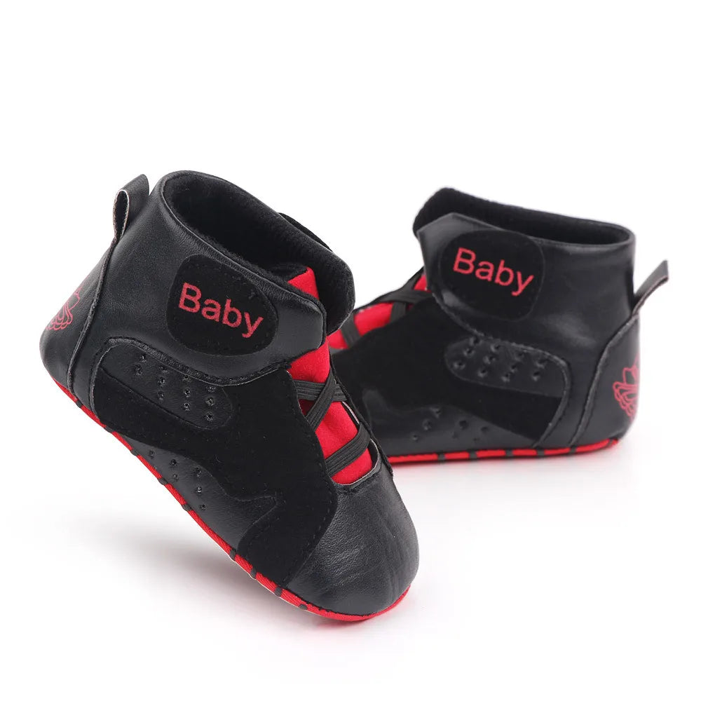 Meckior 2024 nuove neonate ragazze scarpe da ginnastica fondo morbido antiscivolo calcio per bambini scarpe sportive da basket primo camminatore scarpe da culla