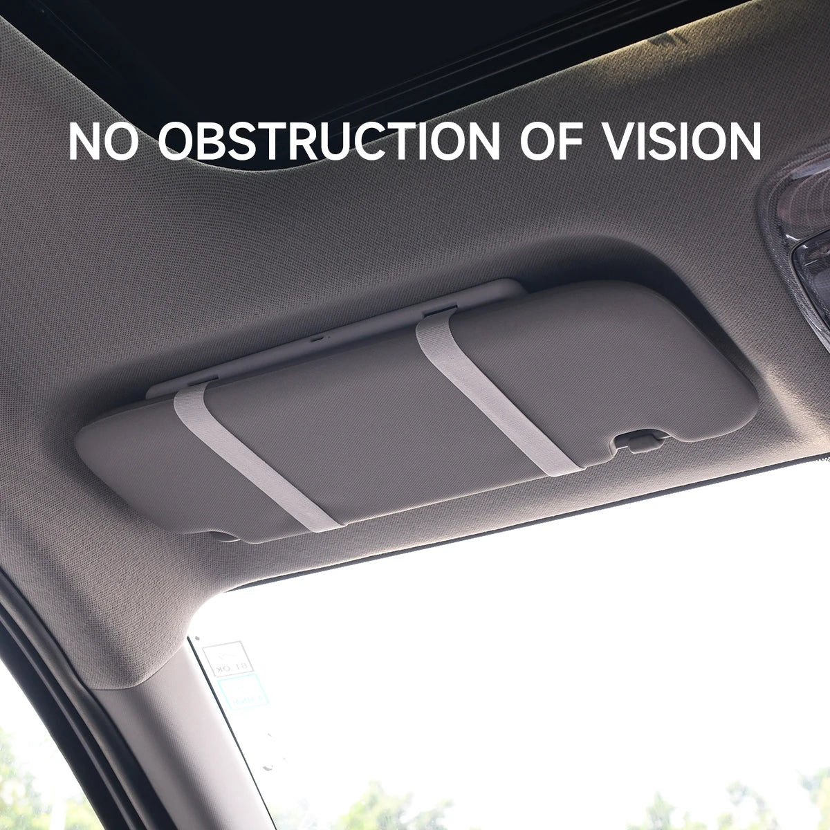 Fccemc Specchio per il trucco per visiera parasole per auto Touch screen a LED Luminosità regolabile Specchio per il trucco per interni auto Specchio per il trucco HD Specchio per il trucco di ricarica