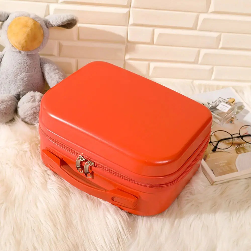 Mini valigia da viaggio leggera da 14 pollici Scatola per cosmetici Organizzatore per bagagli a mano impermeabile Custodia per trucco Piccola custodia da imbarco protettiva