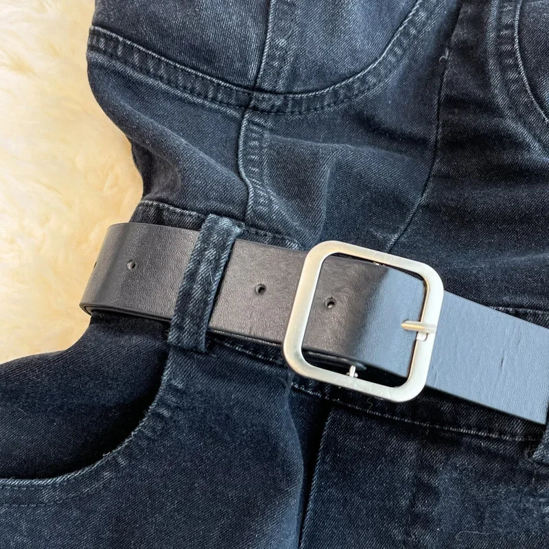 2024 pagliaccetti estivi donna jeans tuta con spalle scoperte allentate casual pagliaccetti di jeans tute da donna gamba larga tuta di jeans casual