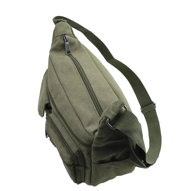 Borsa a Tracolla in Tela da Uomo, Borsa Casual da Viaggio, Borsa Messenger di Lusso, Borsa a Mano di Alta Qualità, Borsa da Petto alla Moda
