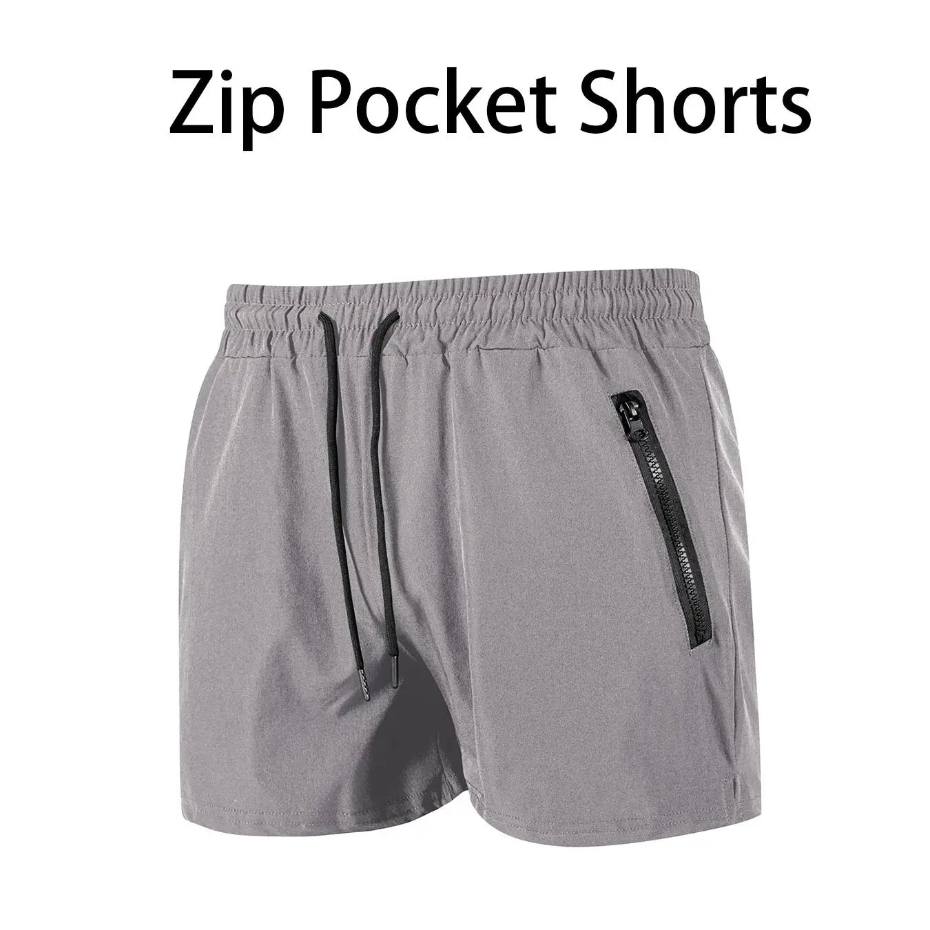 Costume da bagno da uomo con tasche con cerniera Fodera in rete Pantaloncini da spiaggia estivi Costume da bagno da bagno ad asciugatura rapida Costume da bagno