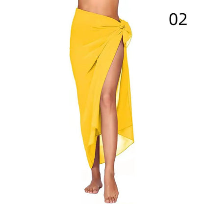 Jupes de plage sexy pour femmes, jupes de plage en mousseline, paréo long, serviette de plage, écharpe de bikini sexy