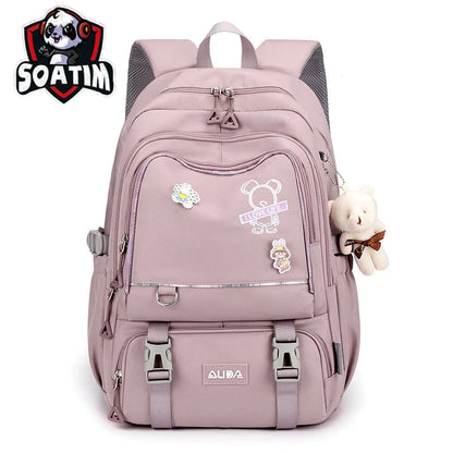 Borse da scuola per bambini per ragazze adolescenti Zaino grande Kawaii Zaino da scuola per studenti di medie dimensioni Borsa per libri Zaino da viaggio per laptop