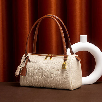 CH Borsa Boston da donna Autunno Inverno Nuova collezione Borse a tracolla con texture design a lettera