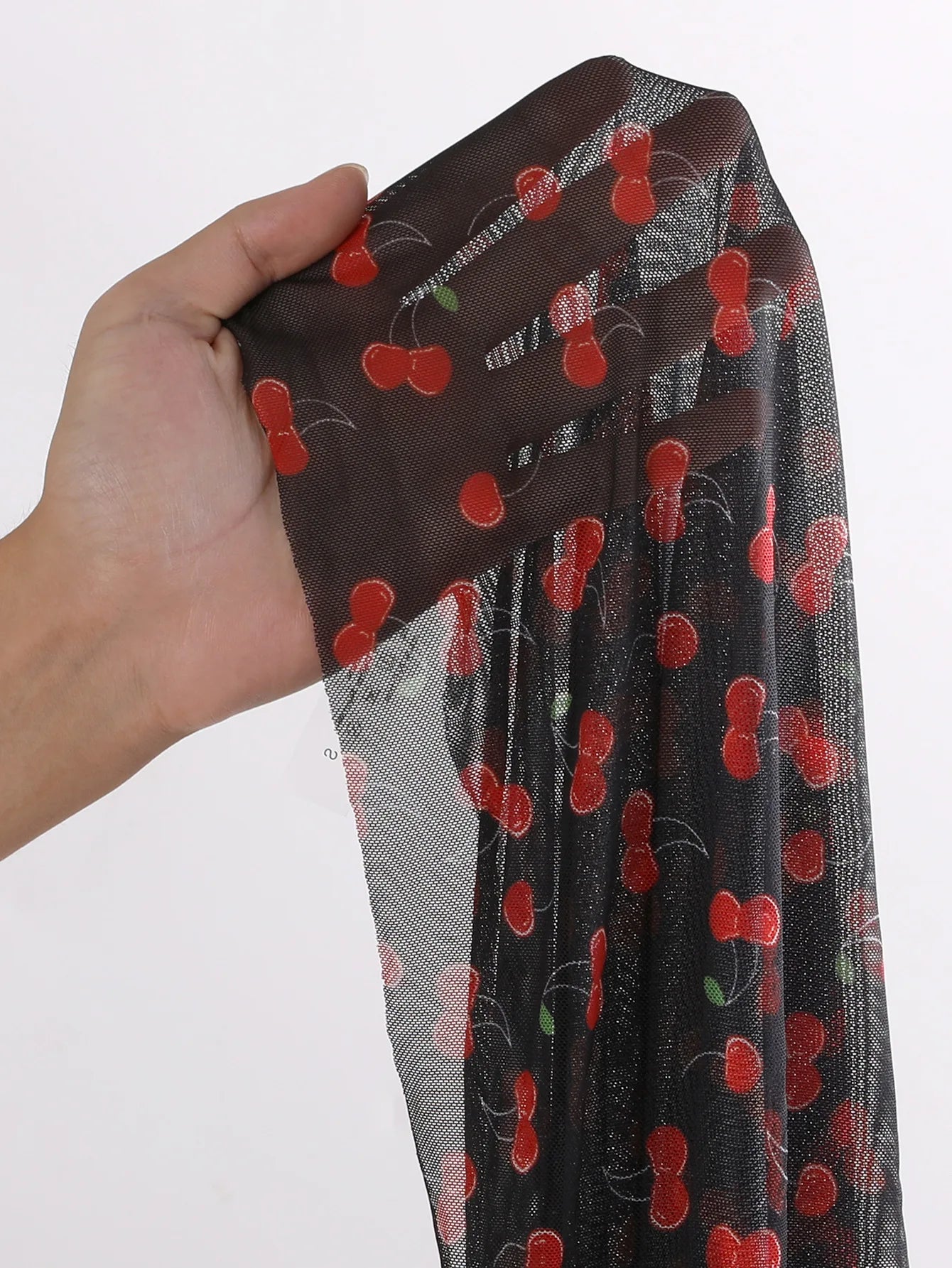 Il bikini da donna Frech chic con stampa ciliegia imposta tre pezzi con gonna a rete costume da bagno costumi da bagno costume da bagno abiti da spiaggia biquini
