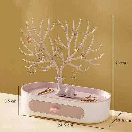 Portagioie Corna Orecchini Collane Anelli Espositore Bracciale Cervo Custodie per gioielli Stand Vassoio Albero Regali per le donne