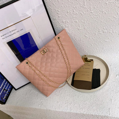 Borse a Tracolla per Donne in Pelle PU con Motivo a Rombi, Borsa Capiente e di Design con Manico Sottobraccio