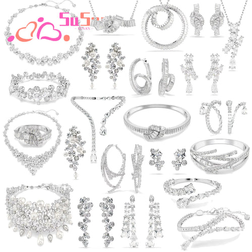 Sur New Styles Bijoux Tendance Perle Blanche Collier Boucles d'Oreilles Exquises Bracelet Bague Cadeaux de Qualité pour Femmes