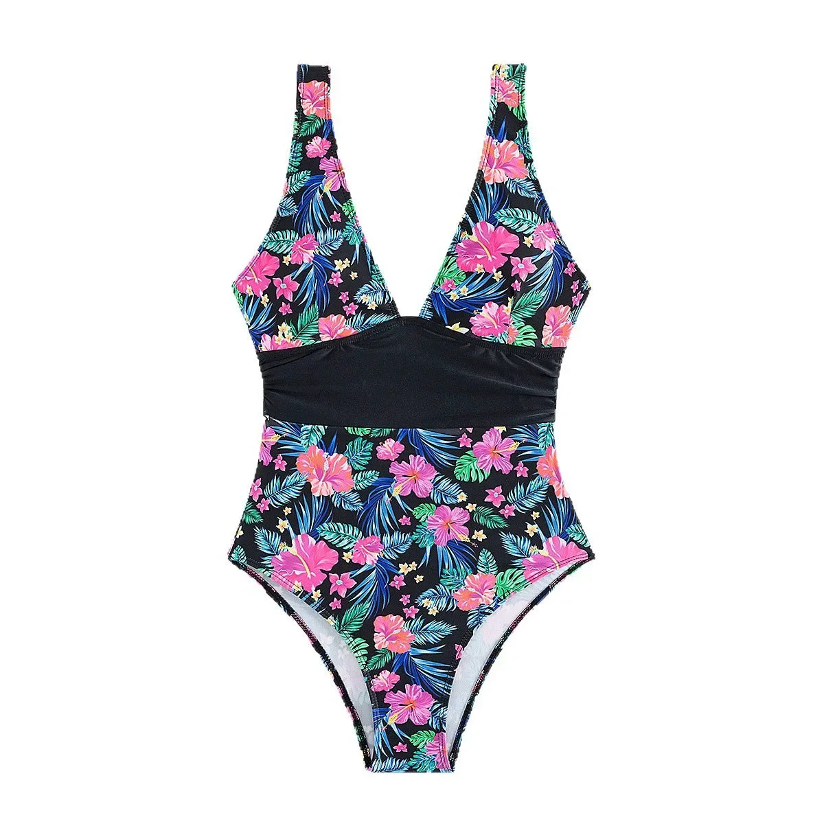 Sexy Backless V-Neck One-Piece Swimsuit 2025 New Print Ladies Bikini Fashionable Sportswear And Bag Accessories from Mainland Ch