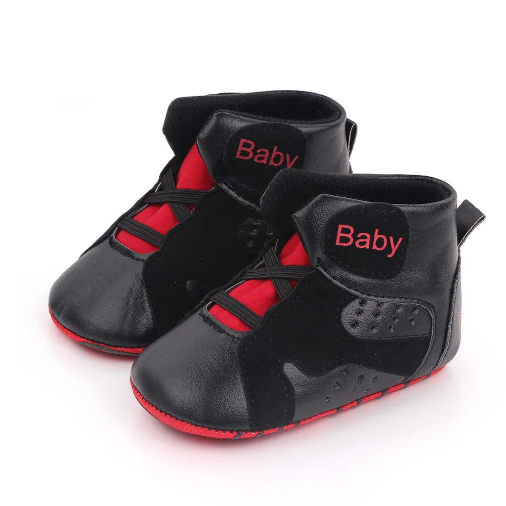 Meckior 2024 nuove neonate ragazze scarpe da ginnastica fondo morbido antiscivolo calcio per bambini scarpe sportive da basket primo camminatore scarpe da culla