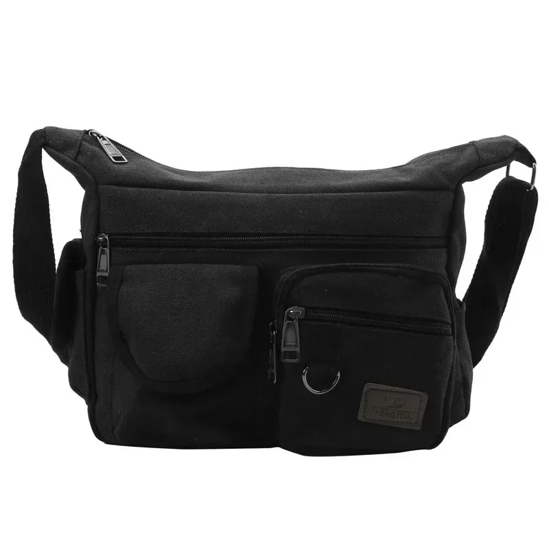 Borsa a Tracolla in Tela da Uomo, Borsa Casual da Viaggio, Borsa Messenger di Lusso, Borsa a Mano di Alta Qualità, Borsa da Petto alla Moda