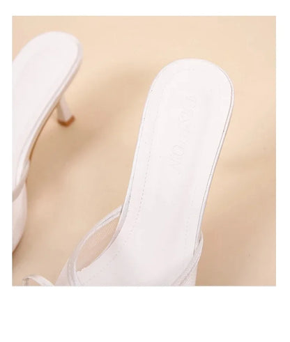 Damen Sommersandalen Elegante Sandalen Damen High Heels Mode Schmetterling Knoten offene Zehen Hausschuhe High Quality Marken Designer Damenschuhe