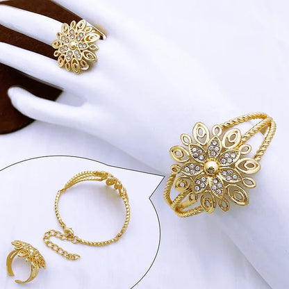 Luxury Big Jewelry Set Fashion Statement Wedding Jewelry Large Pendant Necklace Earring Set For Women Summer Beach Party Gift