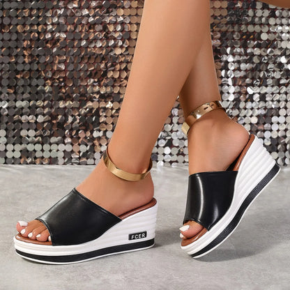 Donne di estate Comodi Sandali di Tendenza Più Il Formato antiscivolo Casual Sandali Delle Donne Della Piattaforma Open Toe Scarpe Da Donna Zapatos De Mujer