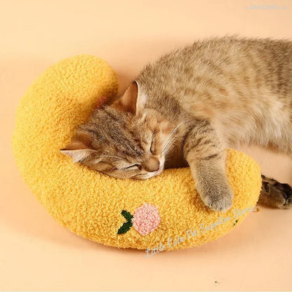 Pet Piccolo cuscino Moda Protezione per il collo Sonno profondo Cucciolo Gattino Cuscino a forma di U Cane Gatto Poggiatesta Cuscino per dormire Forniture per animali domestici