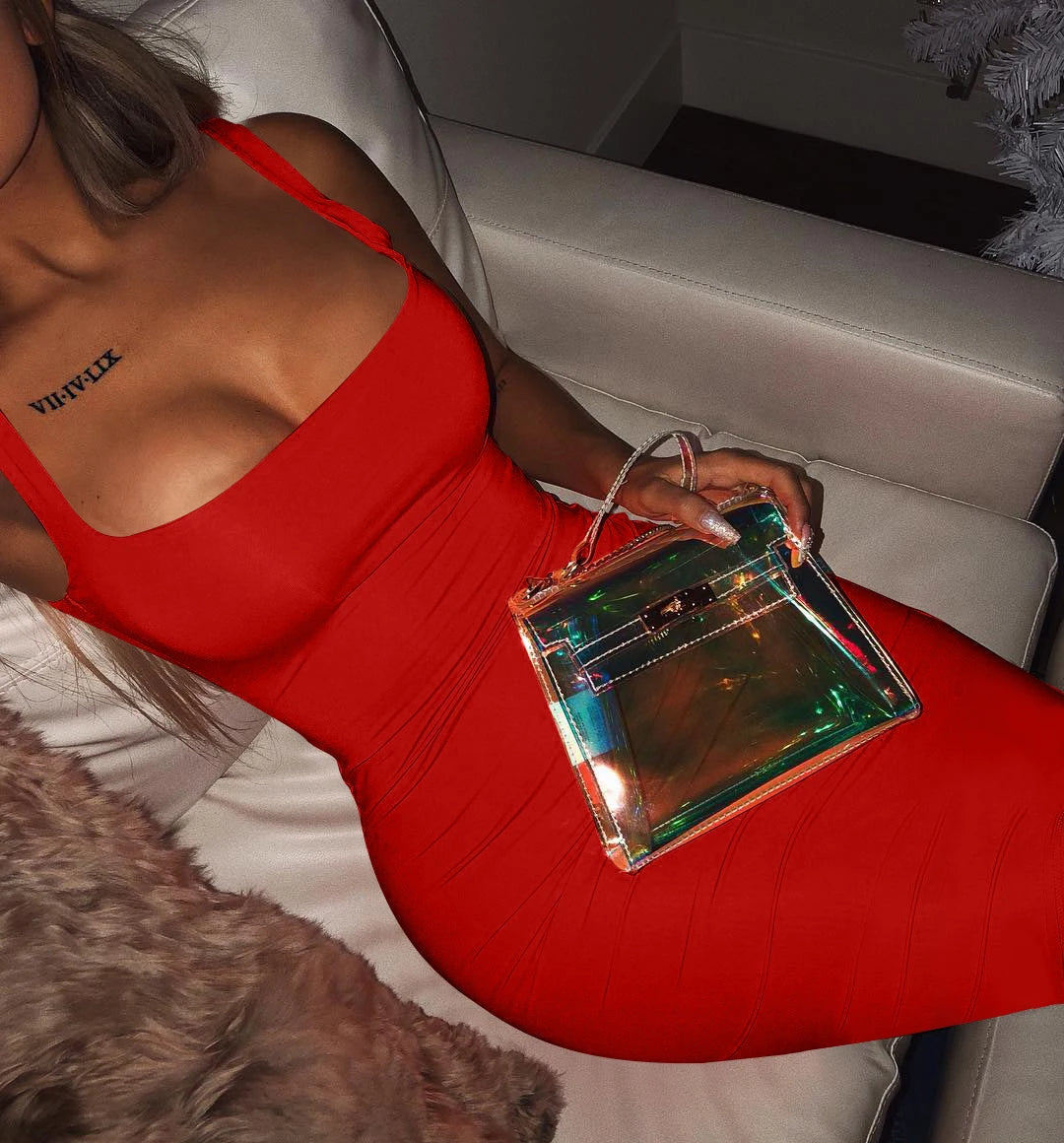 Robe débardeur d'été sexy AliExpress Robe midi sans manches grande taille pour femme style européen et américain