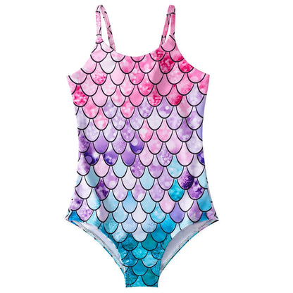 Costume da bagno a sirena per bambini costume da bagno intero per ragazze costume da bagno intero per ragazze Hot Spring Sling costume da bagno ad asciugatura rapida per sport acquatici