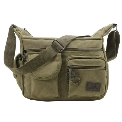 Borsa a Tracolla in Tela da Uomo, Borsa Casual da Viaggio, Borsa Messenger di Lusso, Borsa a Mano di Alta Qualità, Borsa da Petto alla Moda