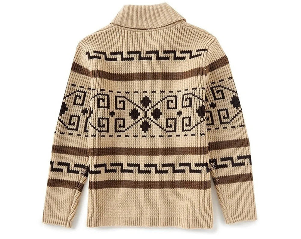 Cardigan invernale da uomo maglioni moda uomo maglione lavorato a maglia cappotti termici caldi Casual uomo casimmer risvolto giacche lavorate a maglia abbigliamento