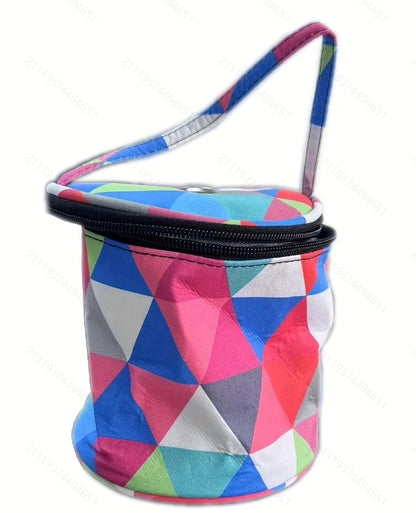 Borsa portaoggetti per filati Borse rotonde per filati di lana per maglieria Organizzatore Aghi per cucire all'uncinetto Borsa Strumenti per tessitura Accessori Ciotola Artigianato Tote