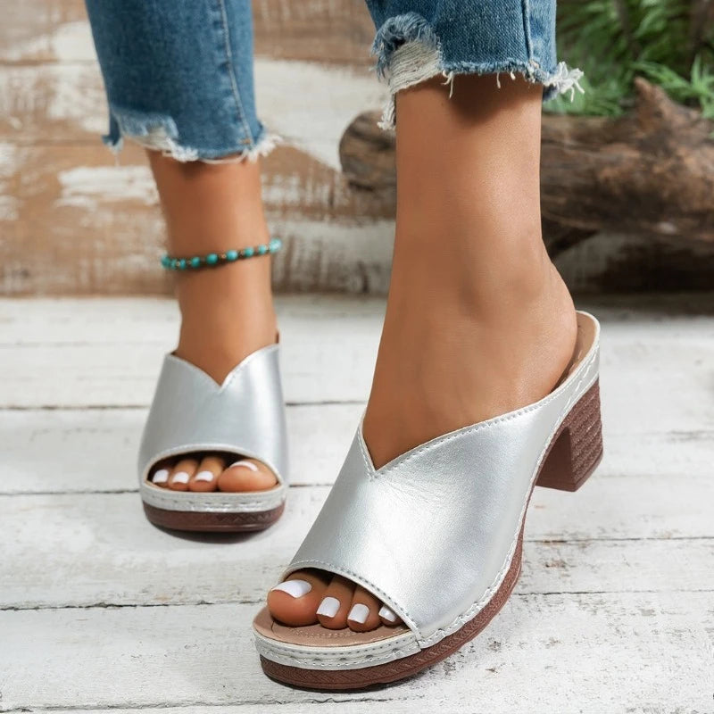 Damensandalen Sommer 2025 High Heels Sandalen Damen Peep Toe Schuhe Damen Sommerschuhe Damen High Heel Hausschuhe Luxus High Heel Schuhe