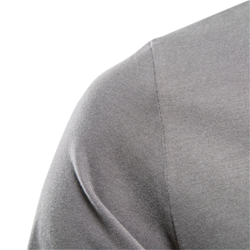 T-shirt a maniche lunghe in cotone 100% per uomo T-shirt da uomo casual primaverili solide T-shirt da uomo di alta qualità Abbigliamento classico T-shirt da uomo