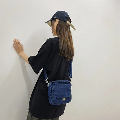 Borsa da donna Casual in Denim 2023 borse a tracolla a tracolla estive di tendenza per borse e borsette per telefono da studente borsa a tracolla per Jeans