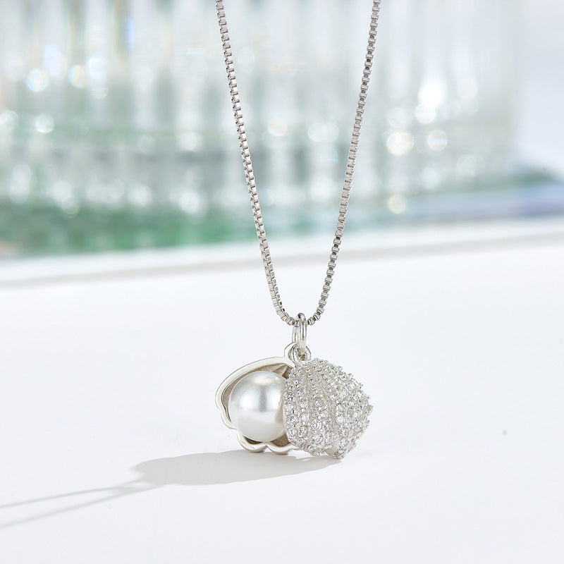 Popolare collana girocollo di perle in argento Sterling 925 per le donne gioielleria raffinata regalo di compleanno per feste di matrimonio