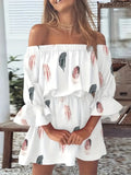 Damen Sexy Top Sommer Carmen-Blusen mit Blumenmuster Damen 2023 Boho Lässige rückenfreie Bluse Weibliche Urlaub Slash Neck Tops Kleidung