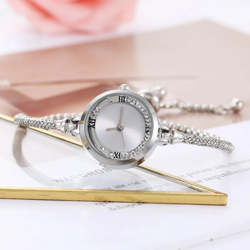 Orologio da donna alla moda con cinturino fine, orologi analogici al quarzo femminili, orologio Relojes