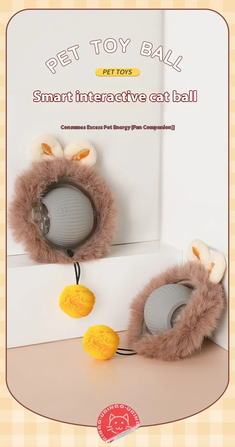 Forniture per animali domestici ricaricabili Addestramento per cani e gatti per imitare i giocattoli interattivi per animali domestici dei ratti Palla giocattolo elettrica Coda simulata Casa