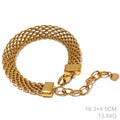 Yhpup Collana a collo largo con catena cubana in metallo impermeabile in acciaio inossidabile Colore oro argento Regalo di gioielli con texture alla moda