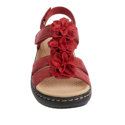 Nuovi Sandali Estivi 2026 da Donna con Zeppa Floreale, Scarpe Ortopediche Retrò Stile Romano, Comode e Casual con Punta Aperta
