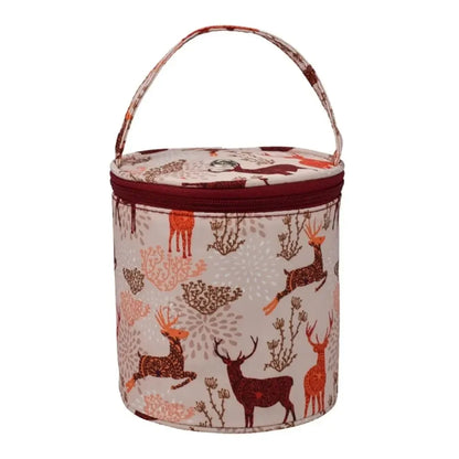 Borsa portaoggetti per filati Borse rotonde per filati di lana per maglieria Organizzatore Aghi per cucire all'uncinetto Borsa Strumenti per tessitura Accessori Ciotola Artigianato Tote