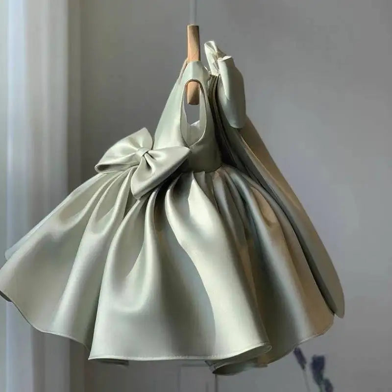 Fiore neonate matrimonio compleanno Bownot abiti abbigliamento bambino bambini principessa abito da ballo abito Costume abiti per 1-10 anni